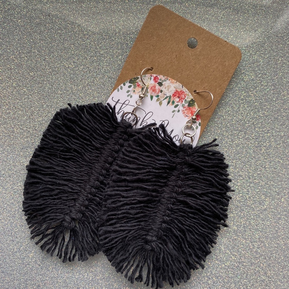 Handmade fringe earrings